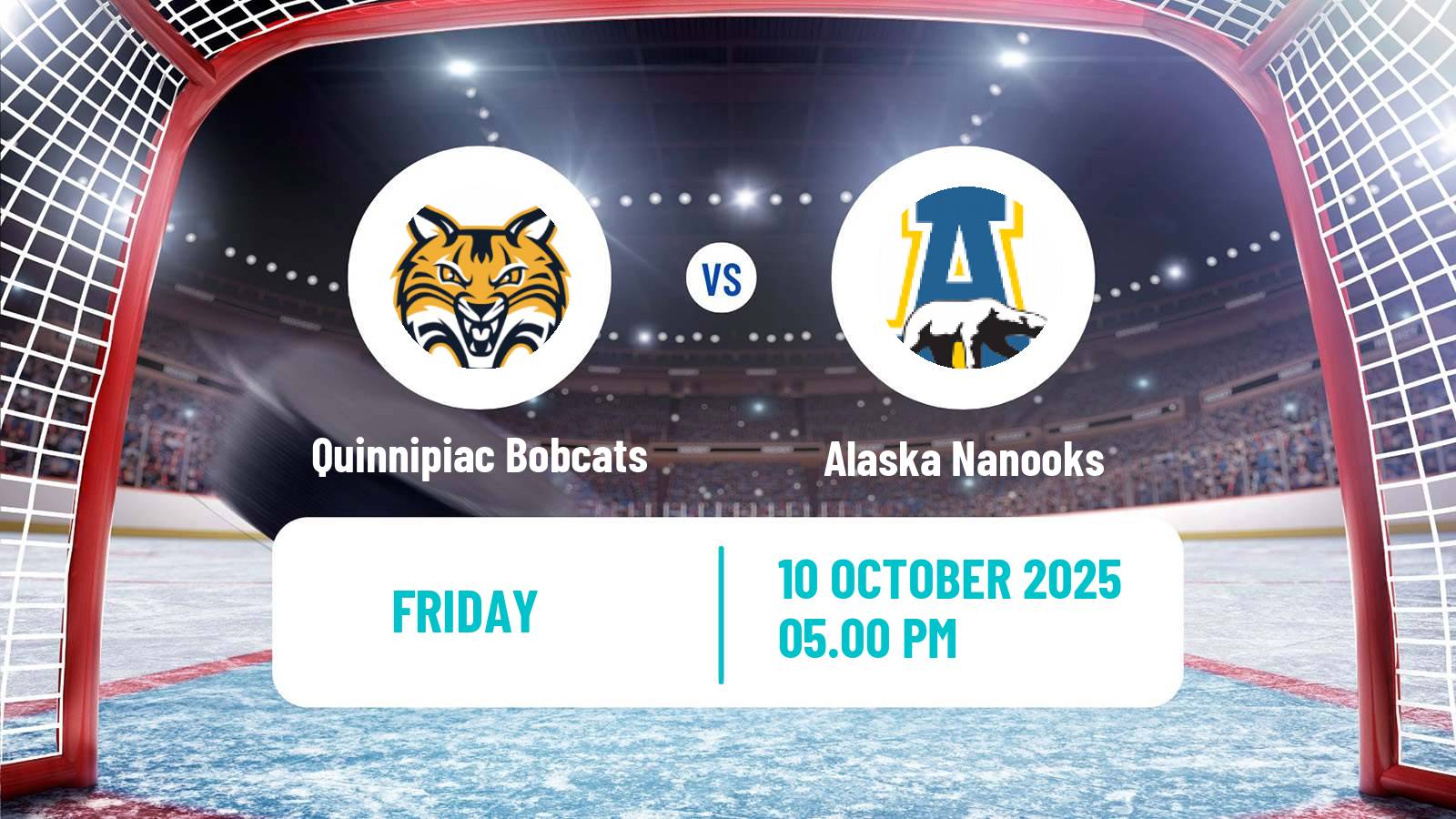 Hockey NCAA Hockey Quinnipiac Bobcats - Alaska Nanooks