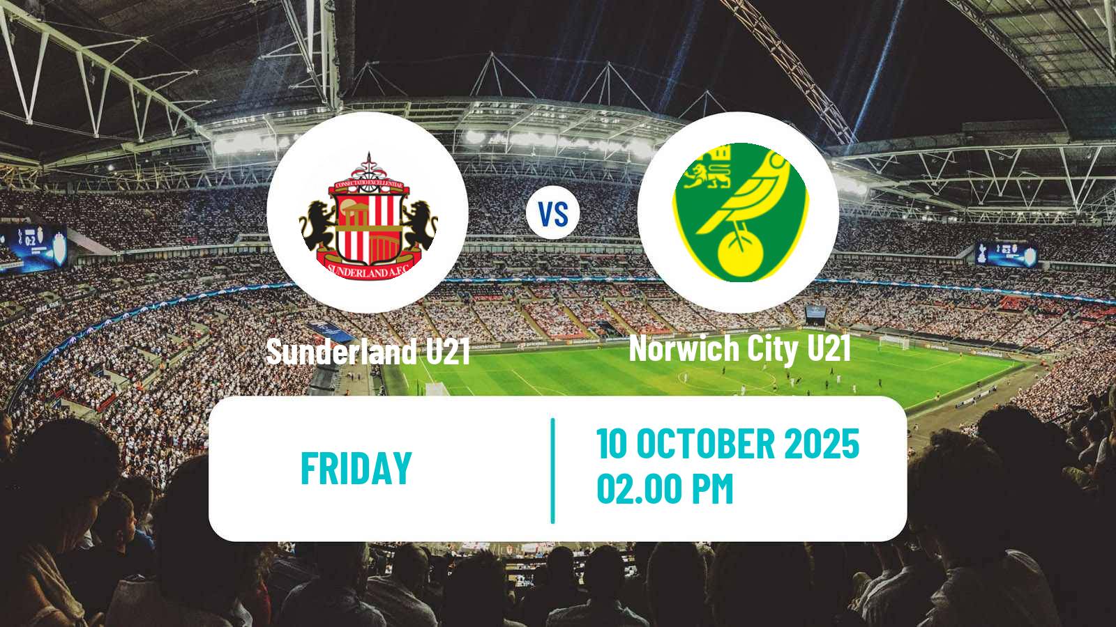 Soccer English Premier League Cup Sunderland U21 - Norwich City U21