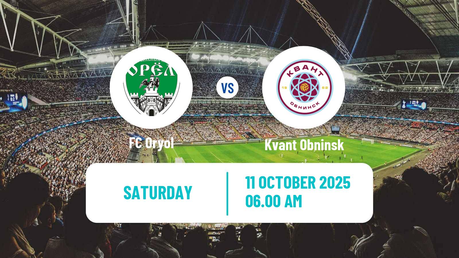 Soccer FNL 2 Division B Group 3 Oryol - Kvant Obninsk