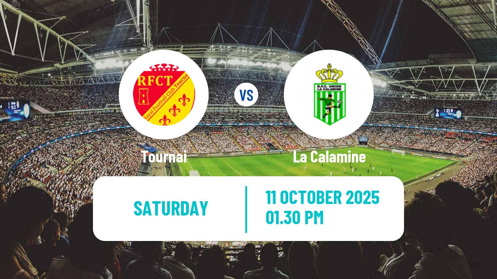 Soccer Belgian Second Amateur Division Group C Tournai - La Calamine