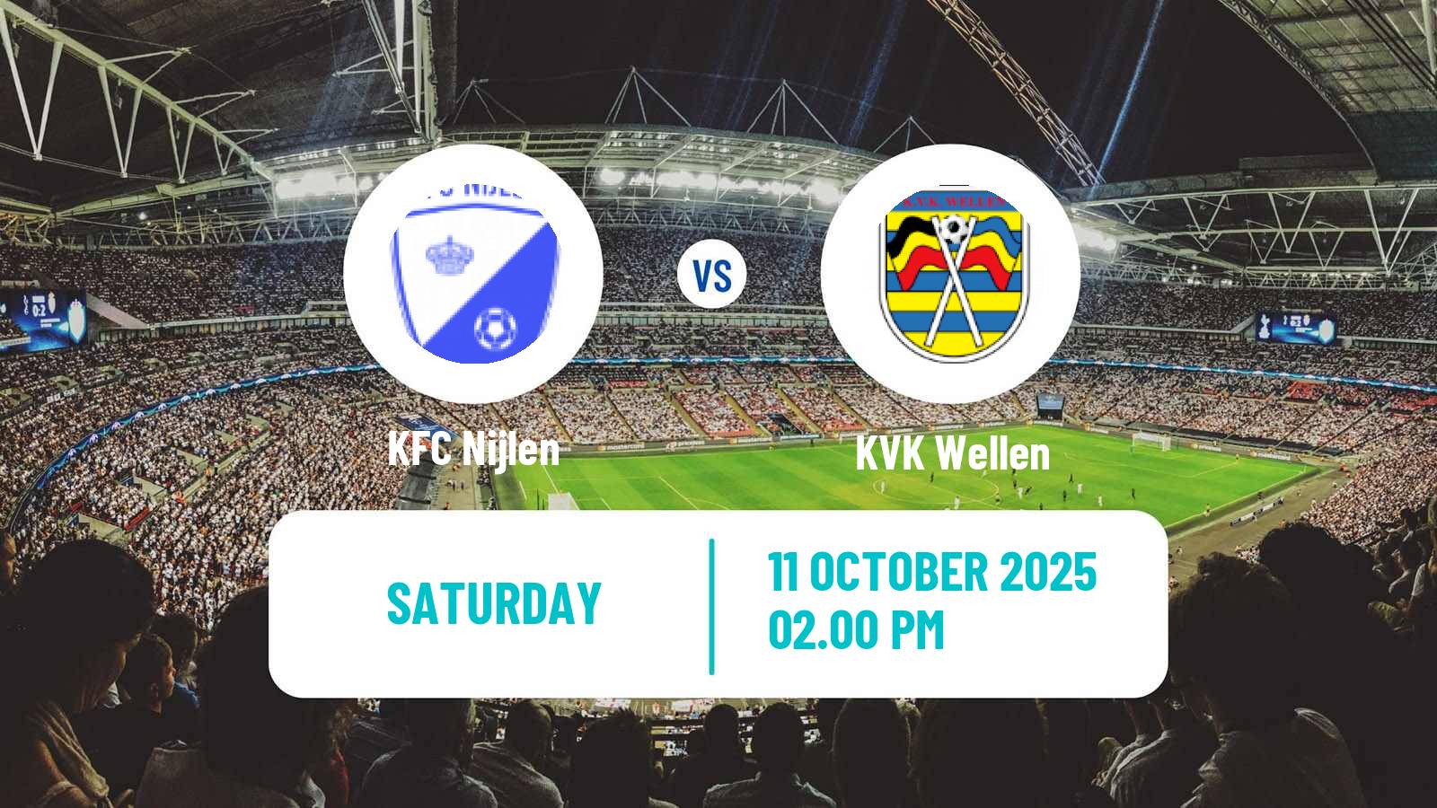 Soccer Belgian Second Amateur Division Group B Nijlen - Wellen