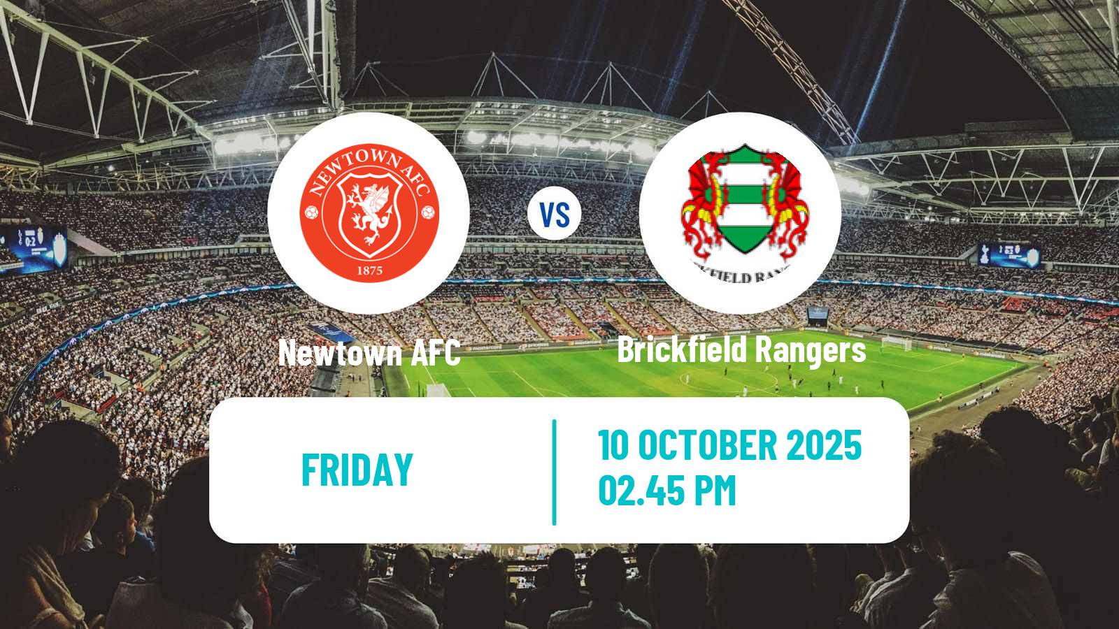 Soccer Welsh Cymru North Newtown - Brickfield Rangers