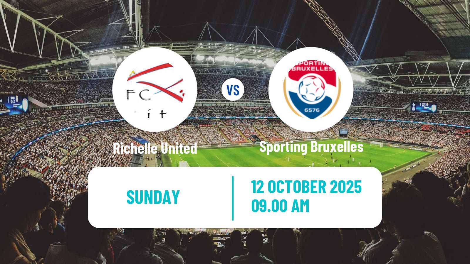 Soccer Belgian Second Amateur Division Group C Richelle United - Sporting Bruxelles