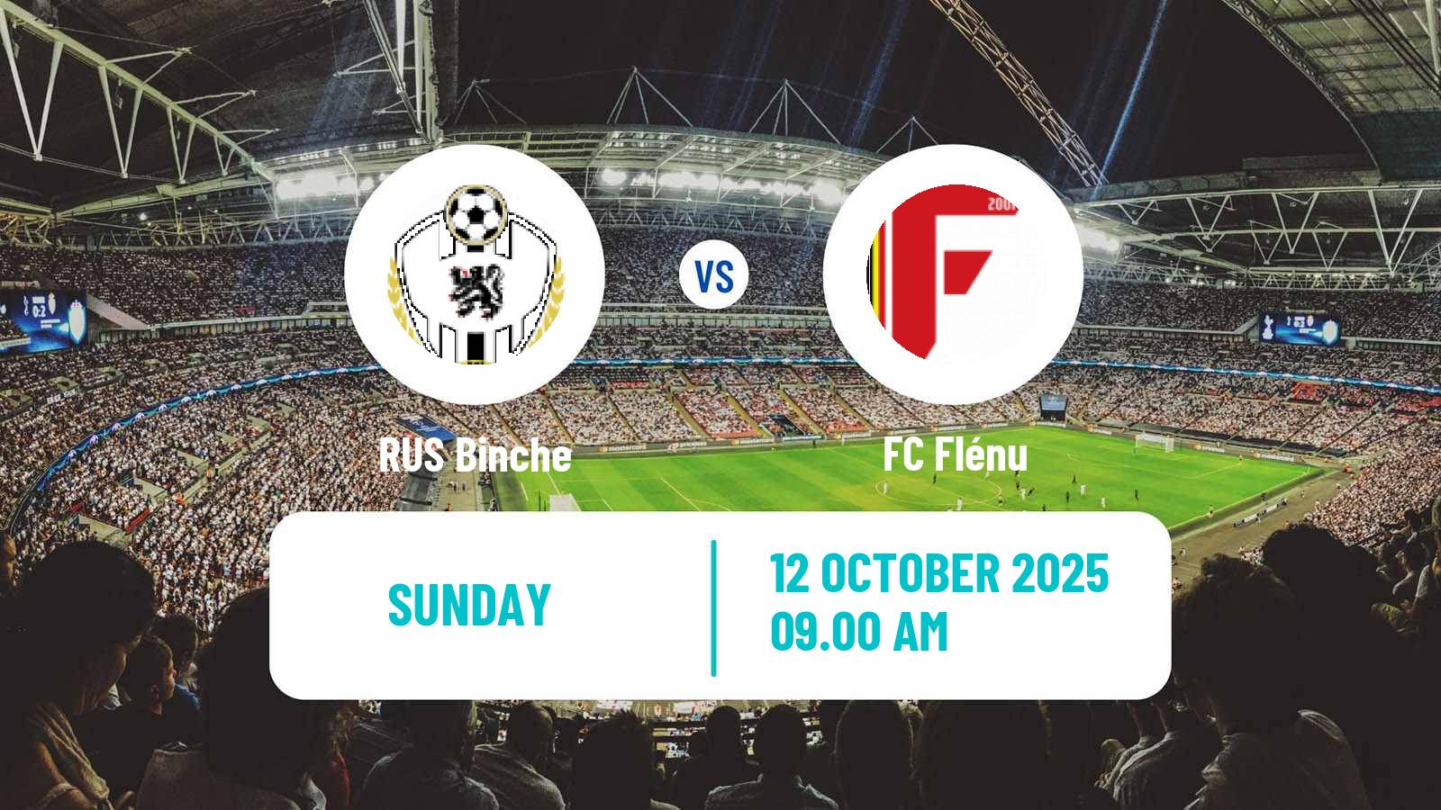 Soccer Belgian Second Amateur Division Group C Binche - Flénu