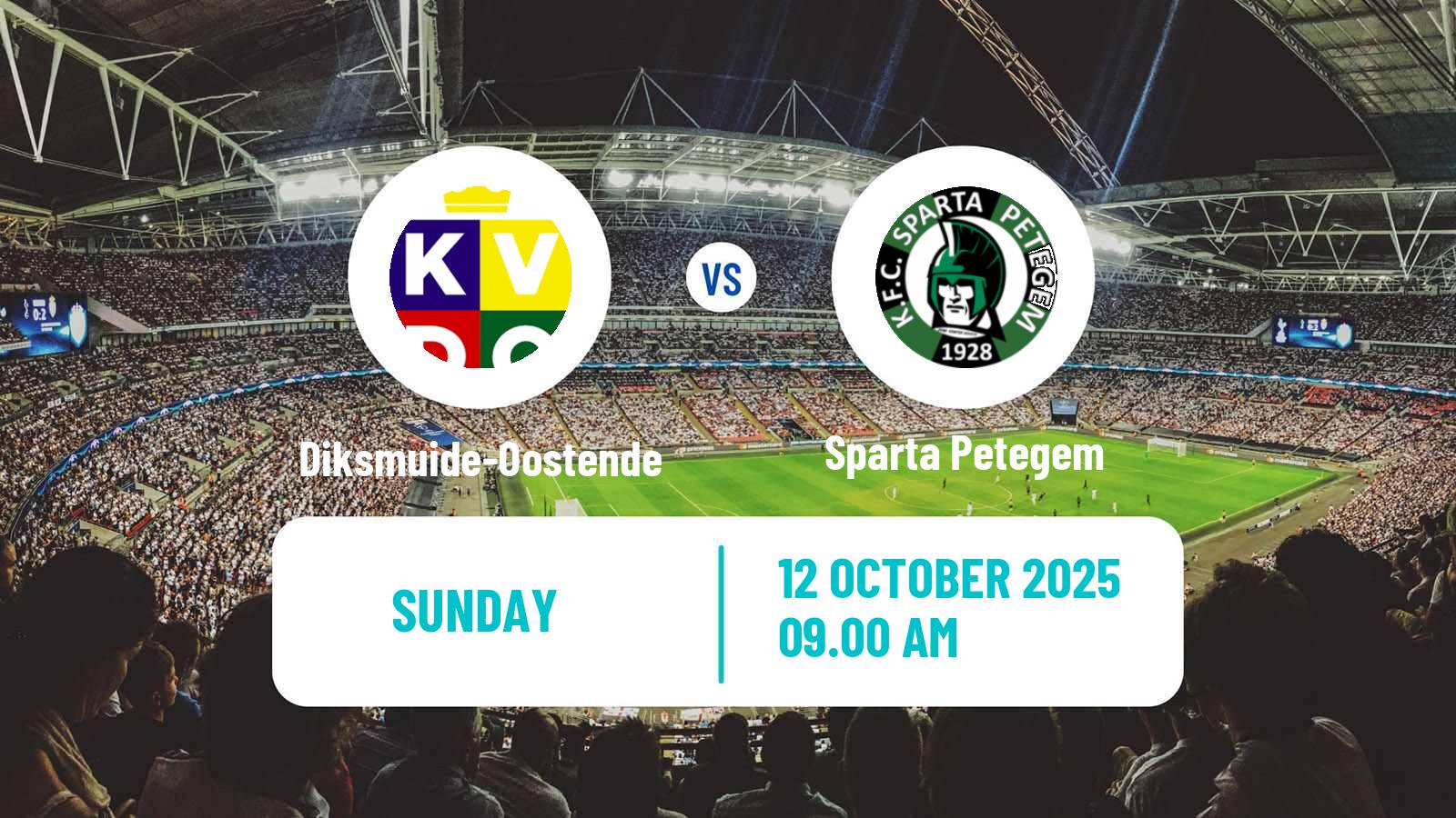 Soccer Belgian Second Amateur Division Group A Diksmuide-Oostende - Sparta Petegem