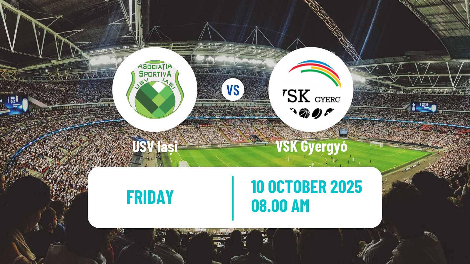 Soccer Romanian Liga 3 - Seria 1 USV Iași - VSK Gyergyó