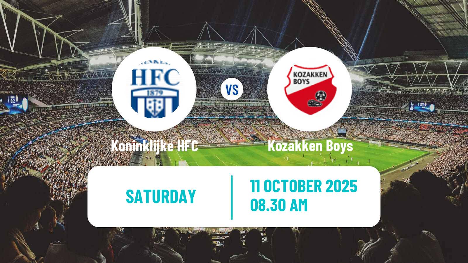 Soccer Dutch Tweede Divisie Koninklijke HFC - Kozakken Boys
