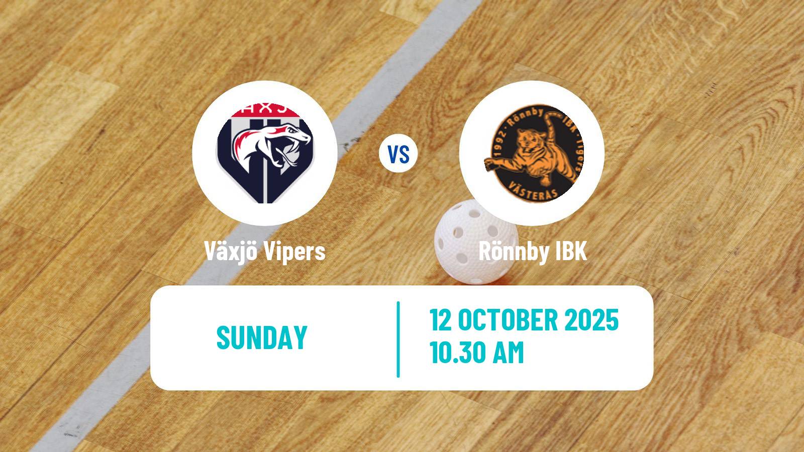 Floorball Swedish Superligan Floorball Women Växjö Vipers - Rönnby IBK