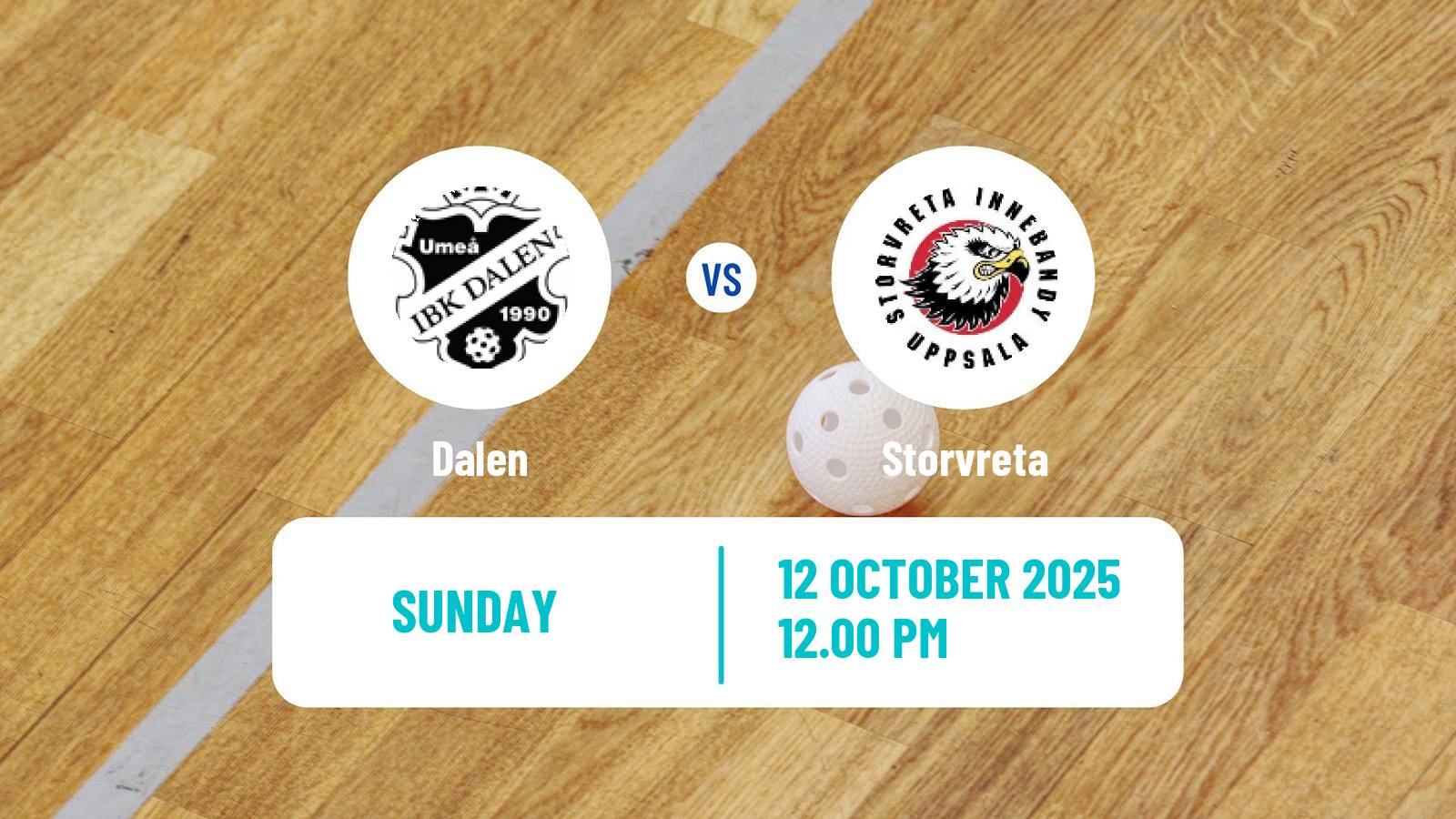 Floorball Swedish Superligan Floorball Women Dalen - Storvreta