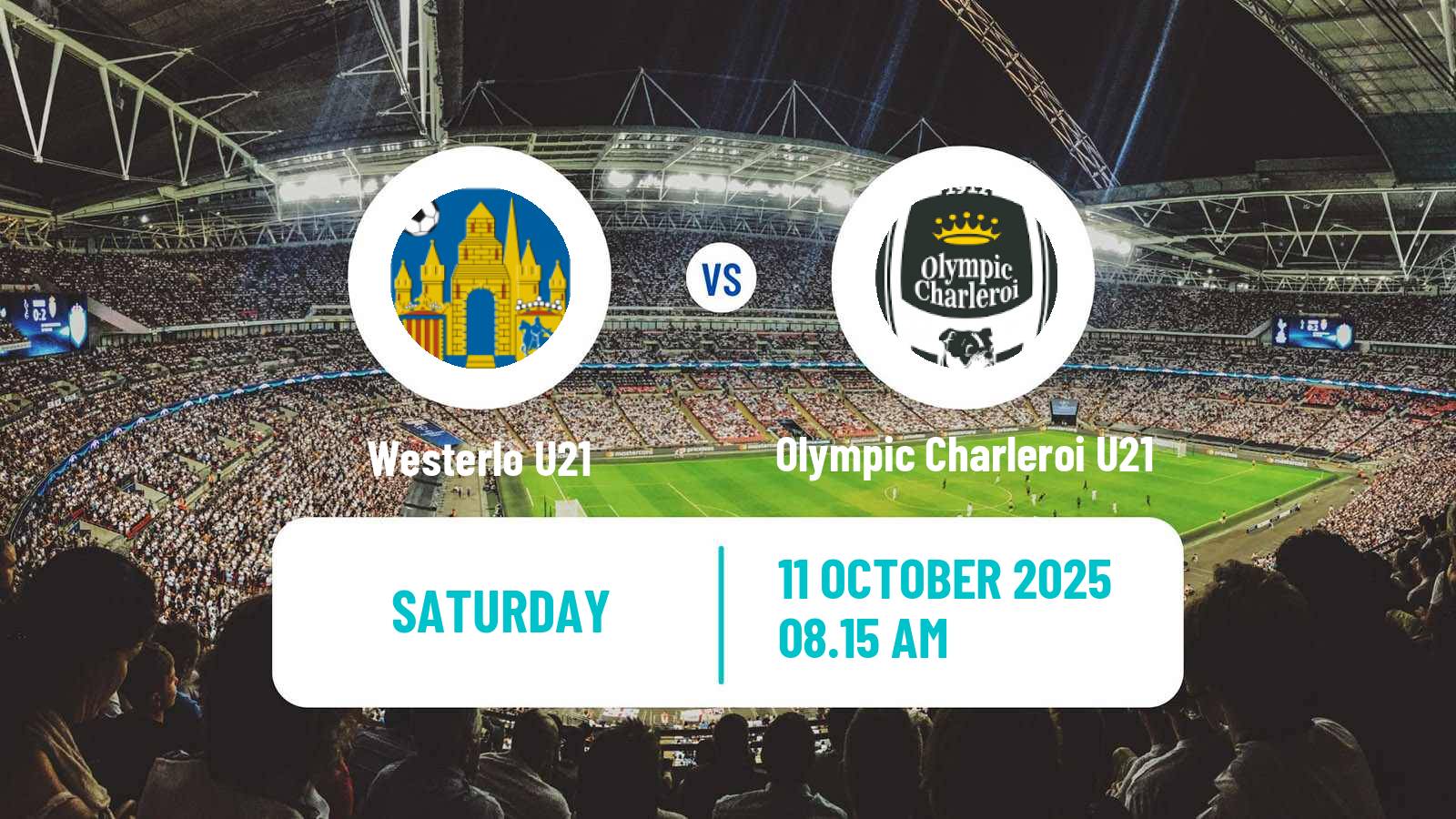 Soccer Belgian Pro League U21 Westerlo U21 - Olympic Charleroi U21