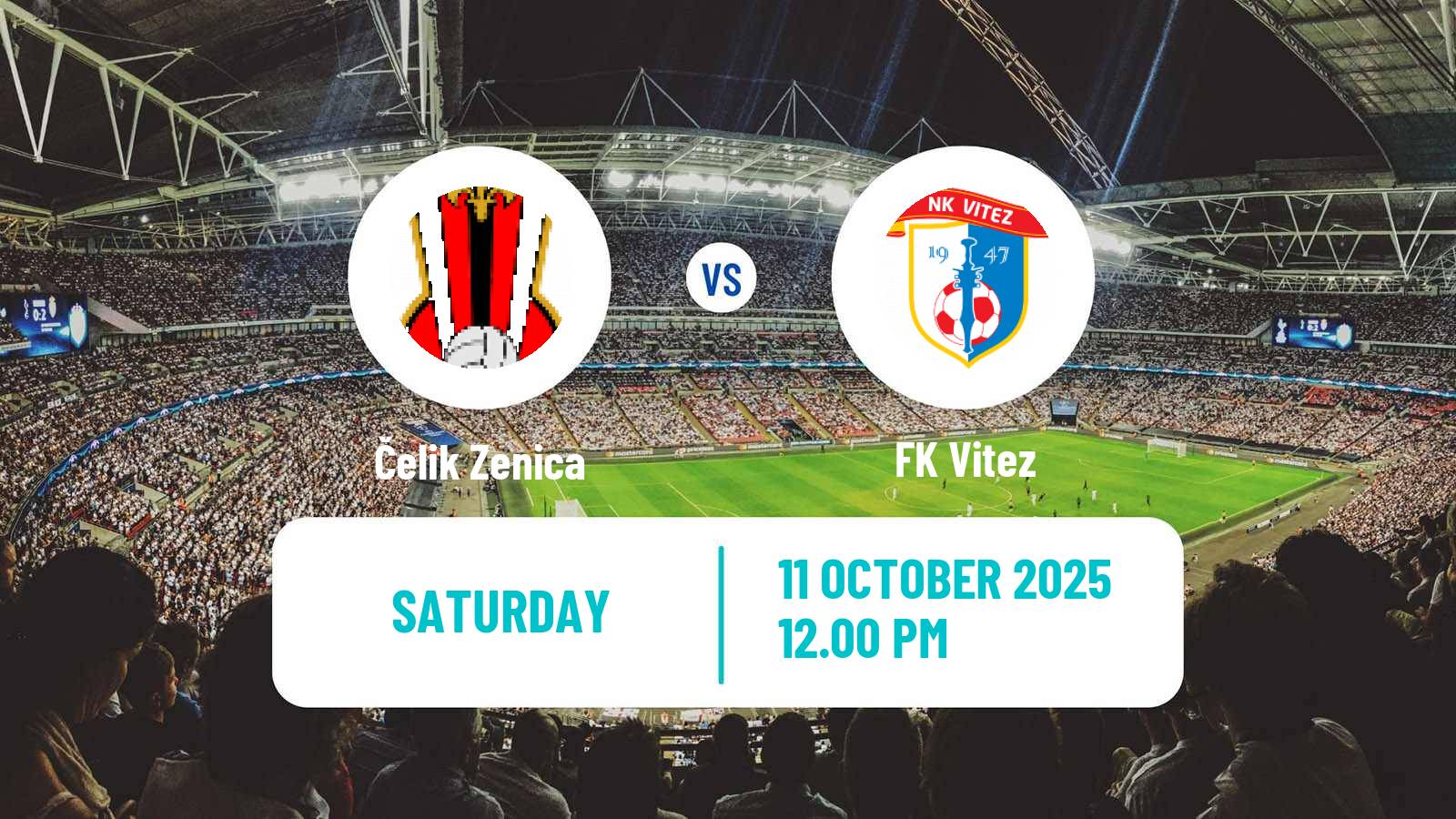 Soccer Bosnian Prva Liga FBiH Čelik Zenica - Vitez