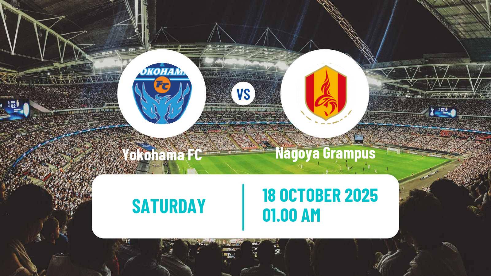 Soccer Japan J1 League Yokohama FC - Nagoya Grampus