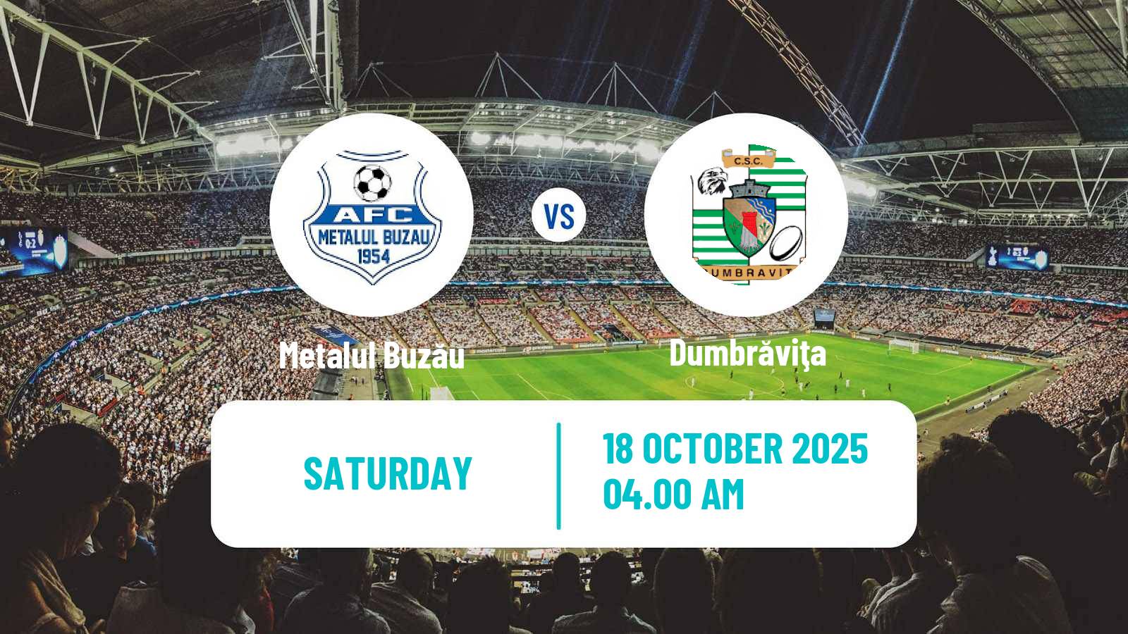 Soccer Romanian Division 2 Metalul Buzău - Dumbrăviţa