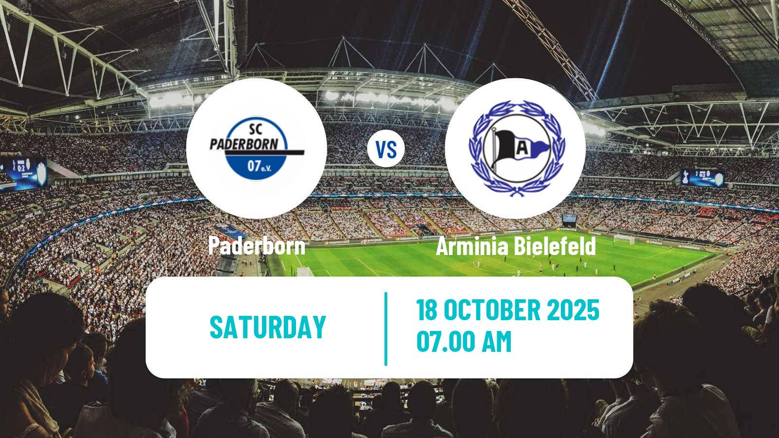 Soccer German 2 Bundesliga Paderborn - Arminia Bielefeld