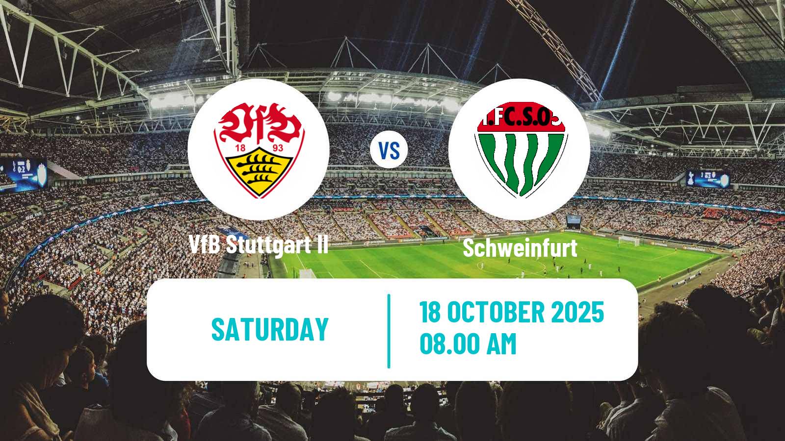 Soccer German 3 Bundesliga VfB Stuttgart II - Schweinfurt