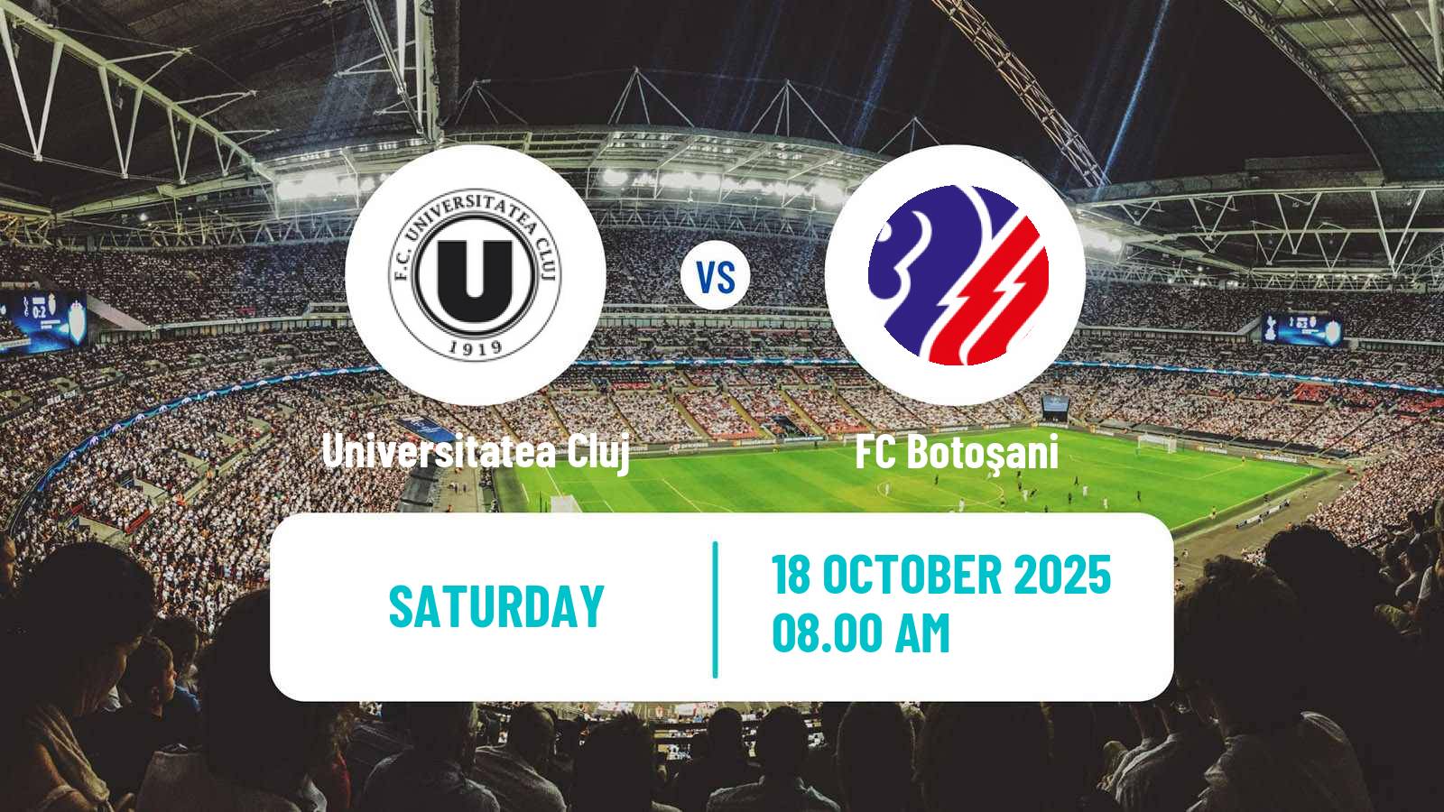Soccer Romanian Liga 1 Universitatea Cluj - Botoșani