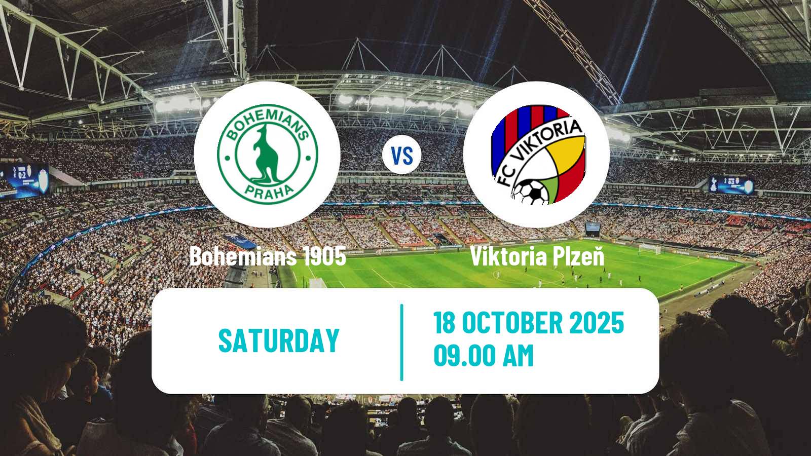 Soccer Czech 1 Liga Bohemians 1905 - Viktoria Plzeň