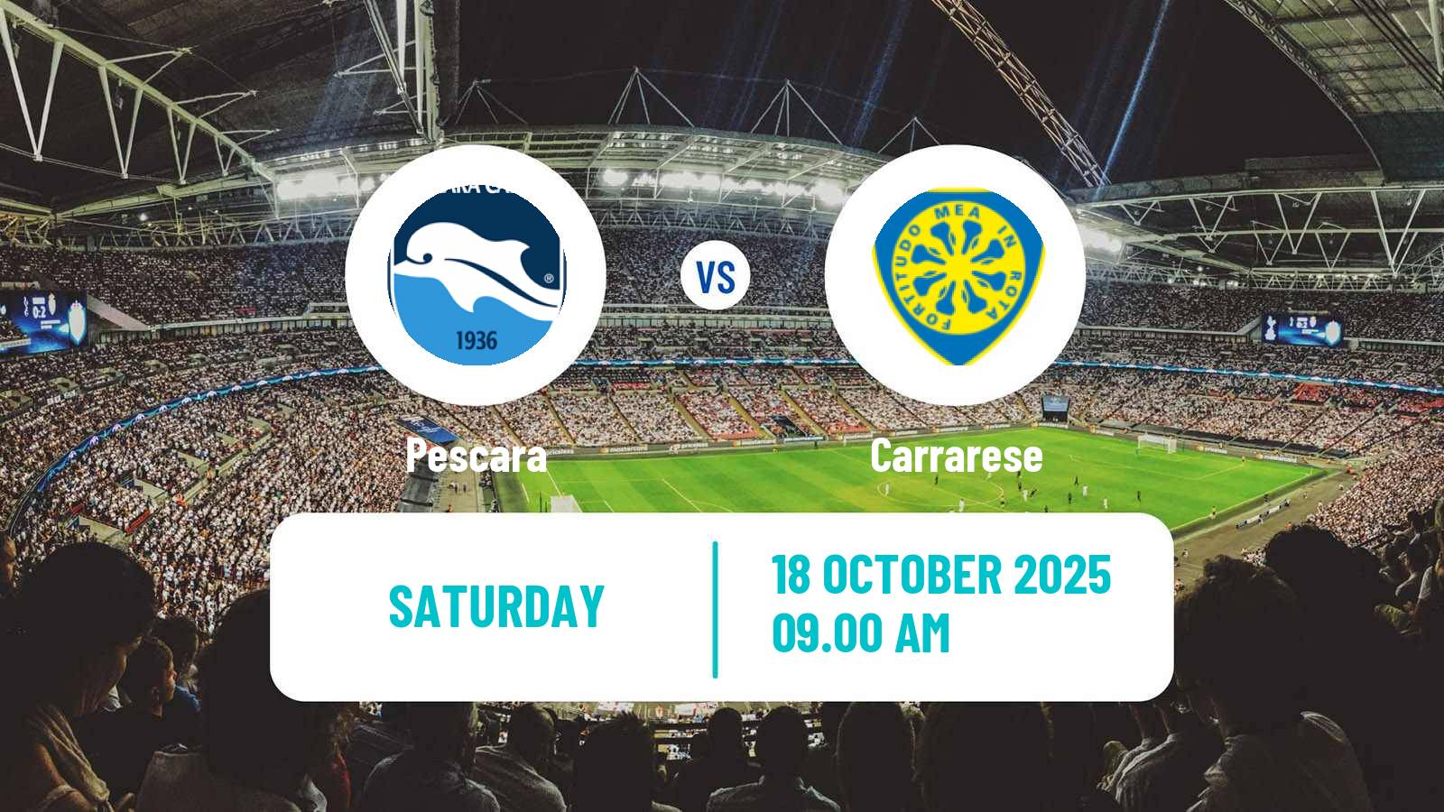 Soccer Italian Serie B Pescara - Carrarese