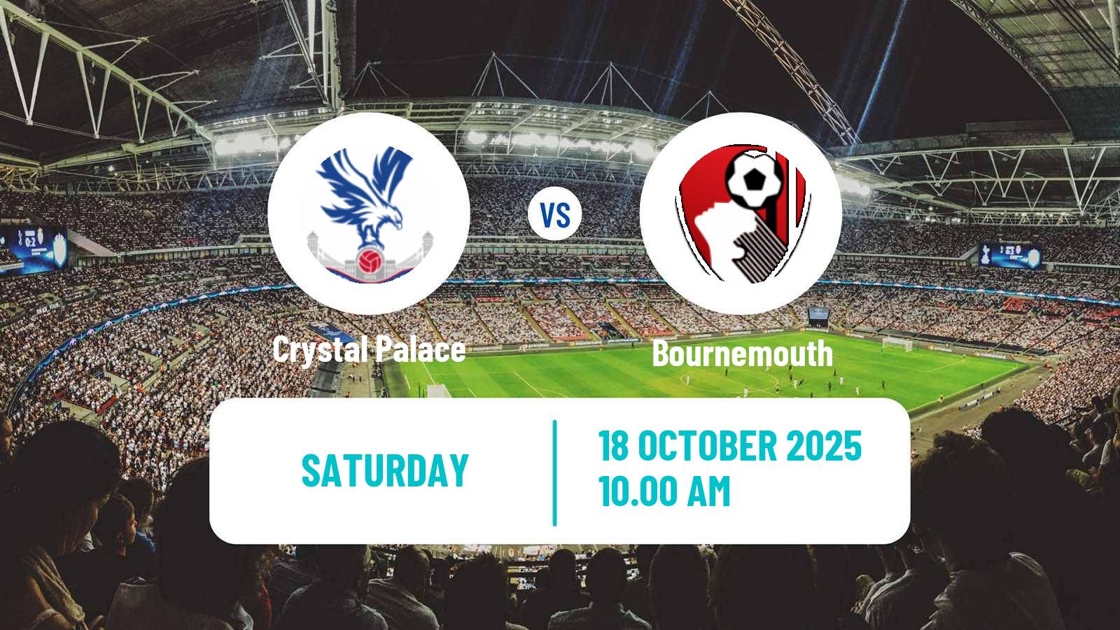 Soccer English Premier League Crystal Palace - Bournemouth