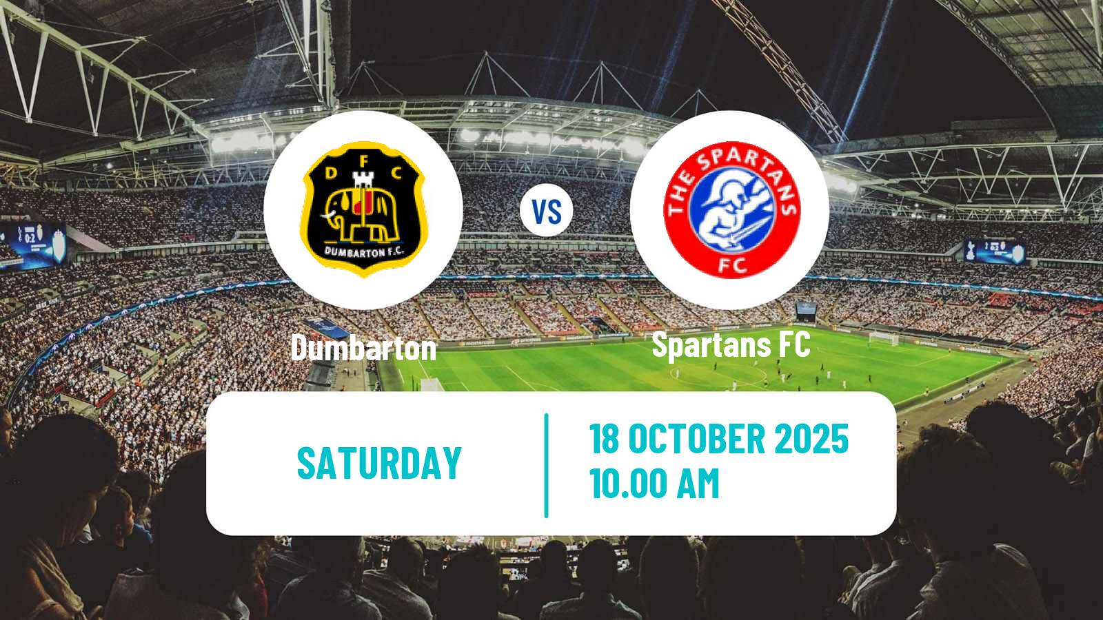Soccer Scottish League Two Dumbarton - Spartans