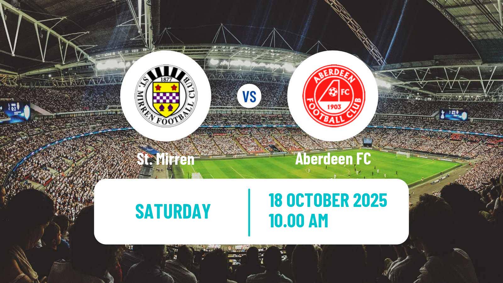 Soccer Scottish Premier League St. Mirren - Aberdeen