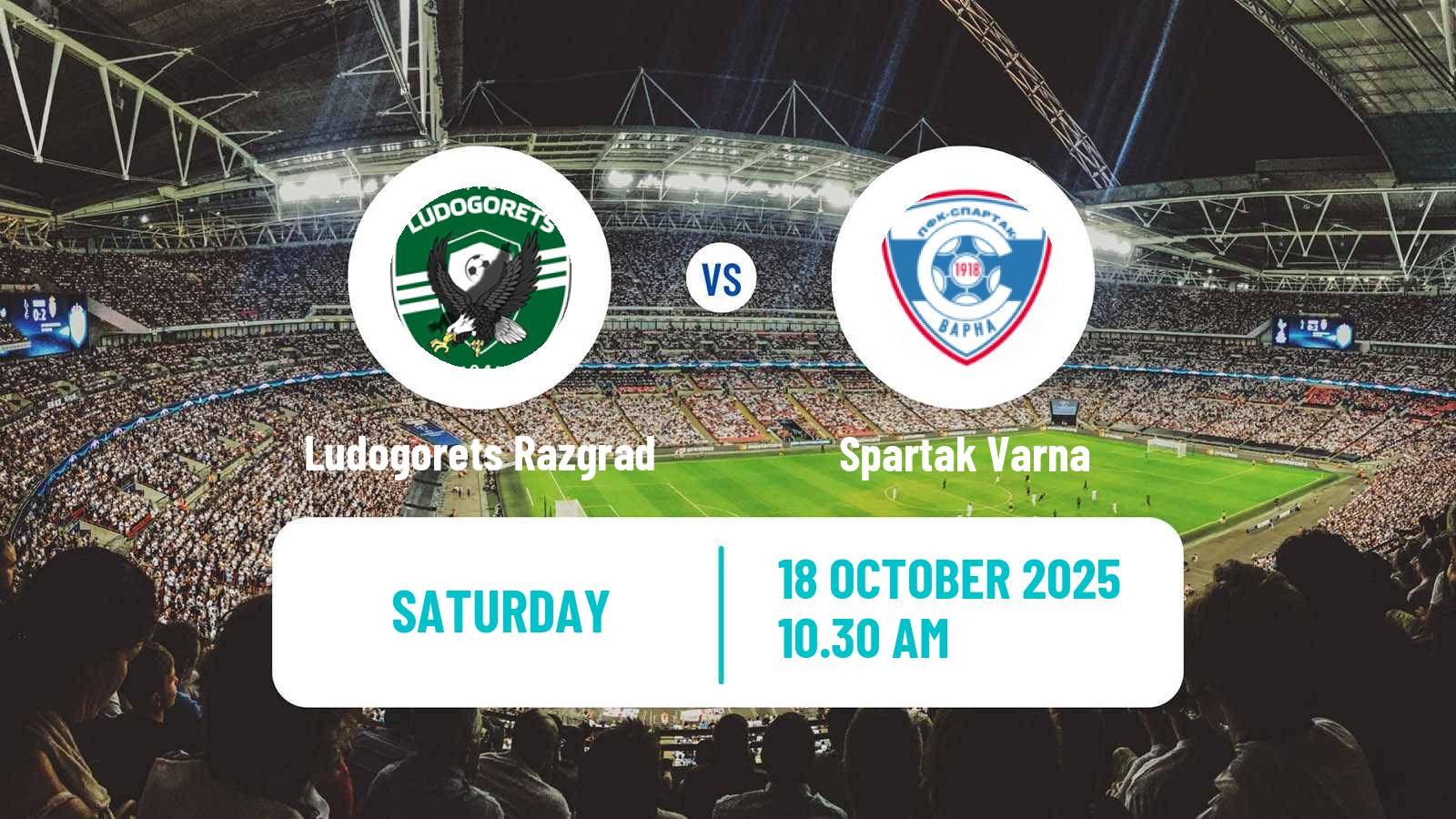 Soccer Bulgarian Parva Liga Ludogorets Razgrad - Spartak Varna