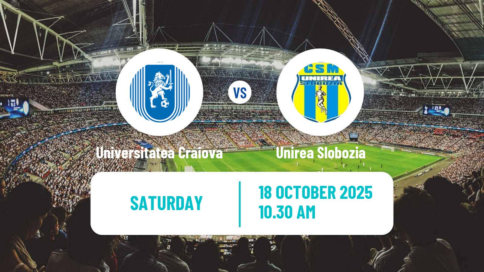 Soccer Romanian Liga 1 Universitatea Craiova - Unirea Slobozia