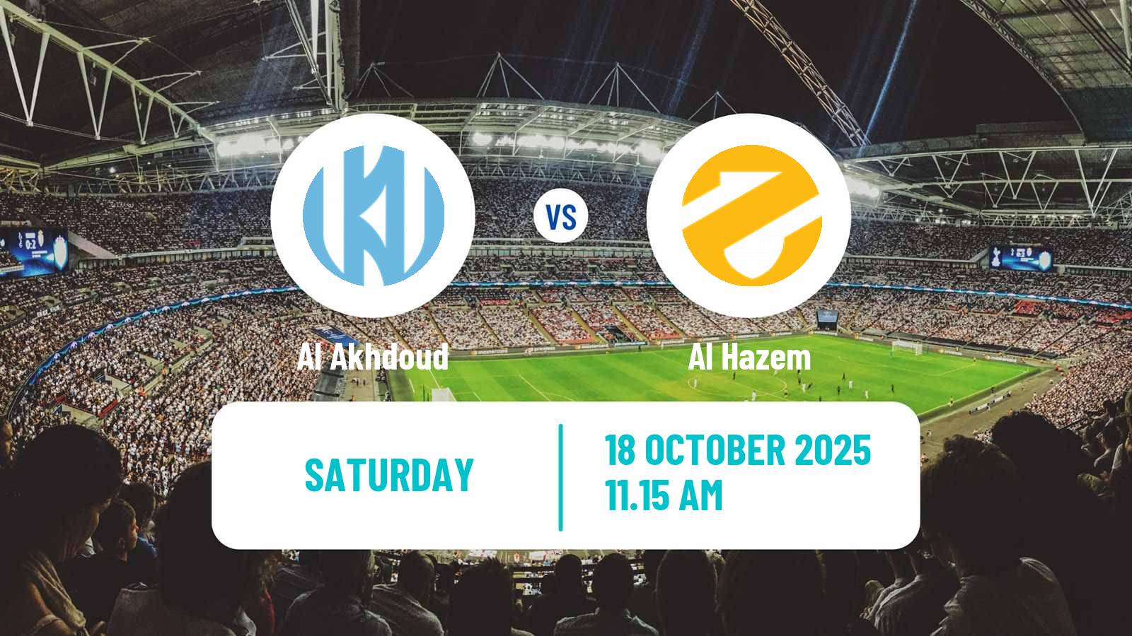 Soccer Saudi Professional League Al Akhdoud - Al Hazem