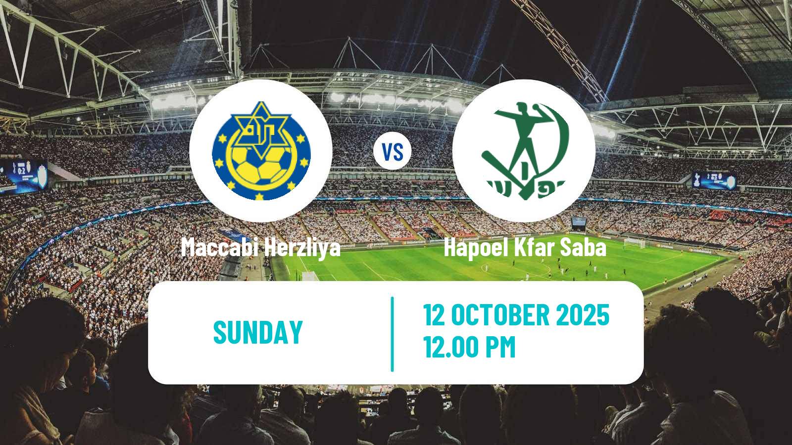 Soccer Israeli Liga Leumit Maccabi Herzliya - Hapoel Kfar Saba