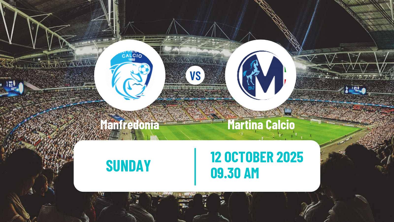 Soccer Italian Serie D - Group H Manfredonia - Martina Calcio