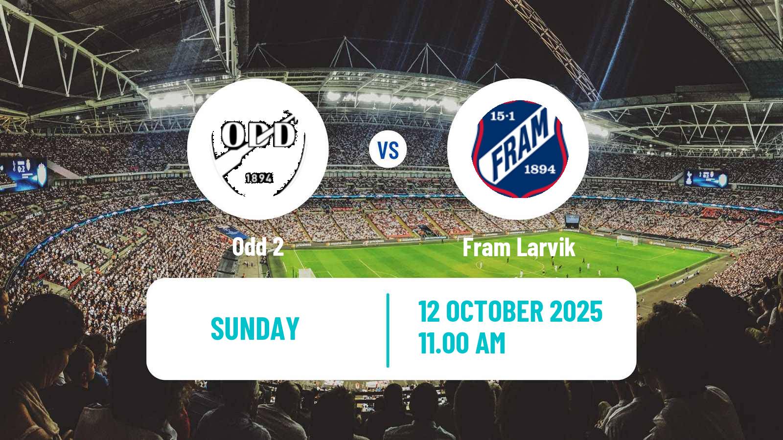 Soccer Norwegian Division 3 - Group 6 Odd 2 - Fram Larvik