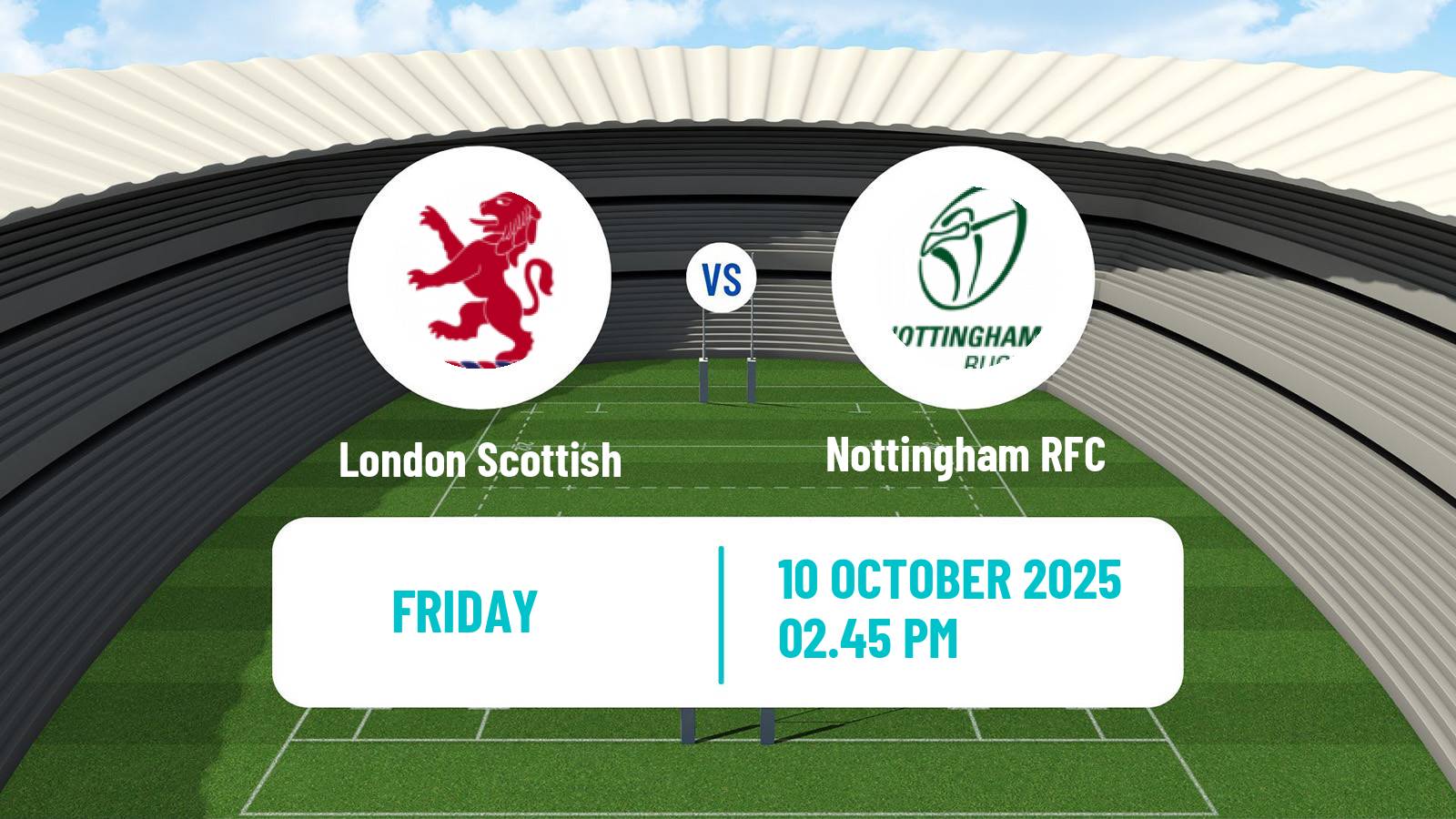 Rugby union English Championship Rugby London Scottish - Nottingham RFC