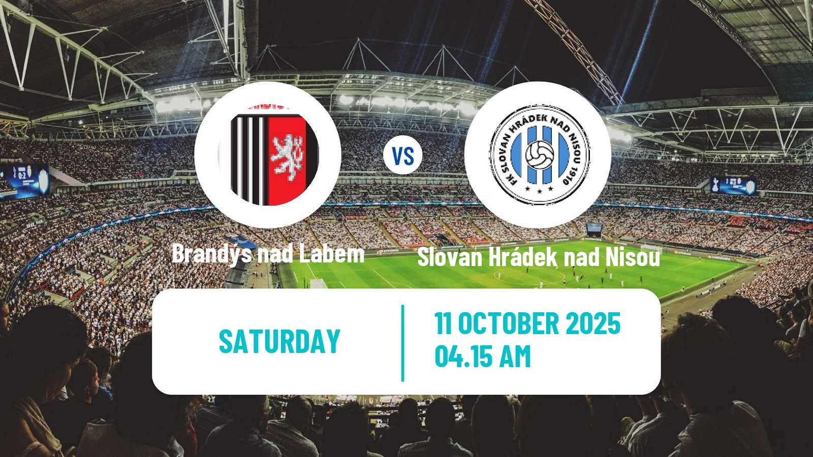 Soccer Czech Division C Brandýs nad Labem - Slovan Hrádek nad Nisou