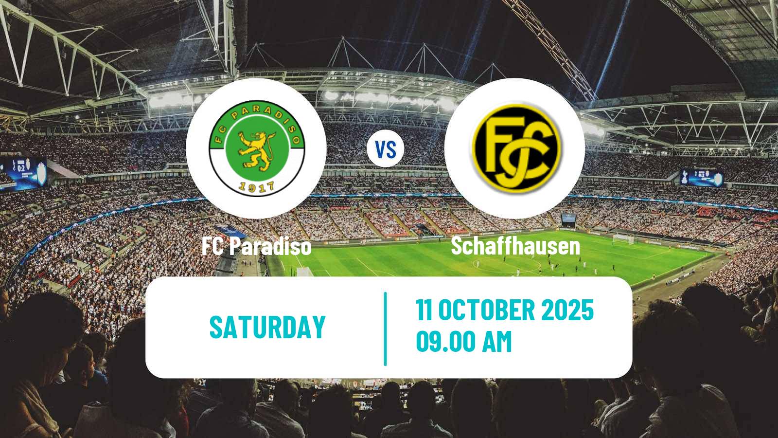 Soccer Swiss Promotion League Paradiso - Schaffhausen