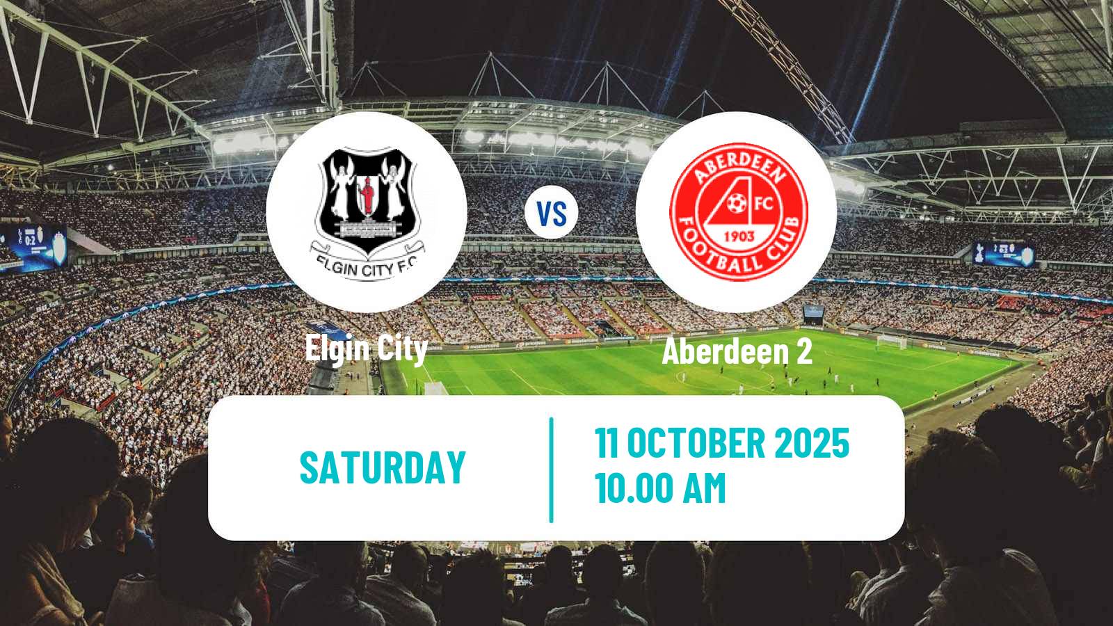 Soccer Scottish Challenge Cup Elgin City - Aberdeen 2