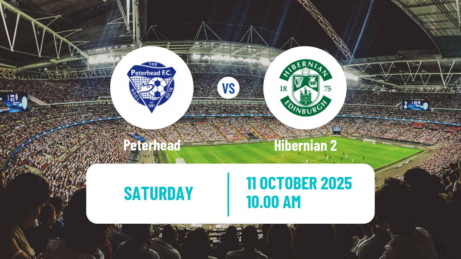 Soccer Scottish Challenge Cup Peterhead - Hibernian 2
