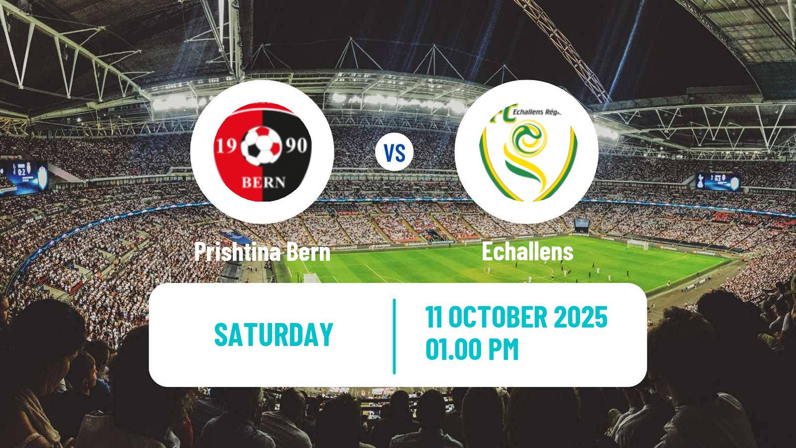 Soccer Swiss 1 Liga Classic Group 1 Prishtina Bern - Echallens