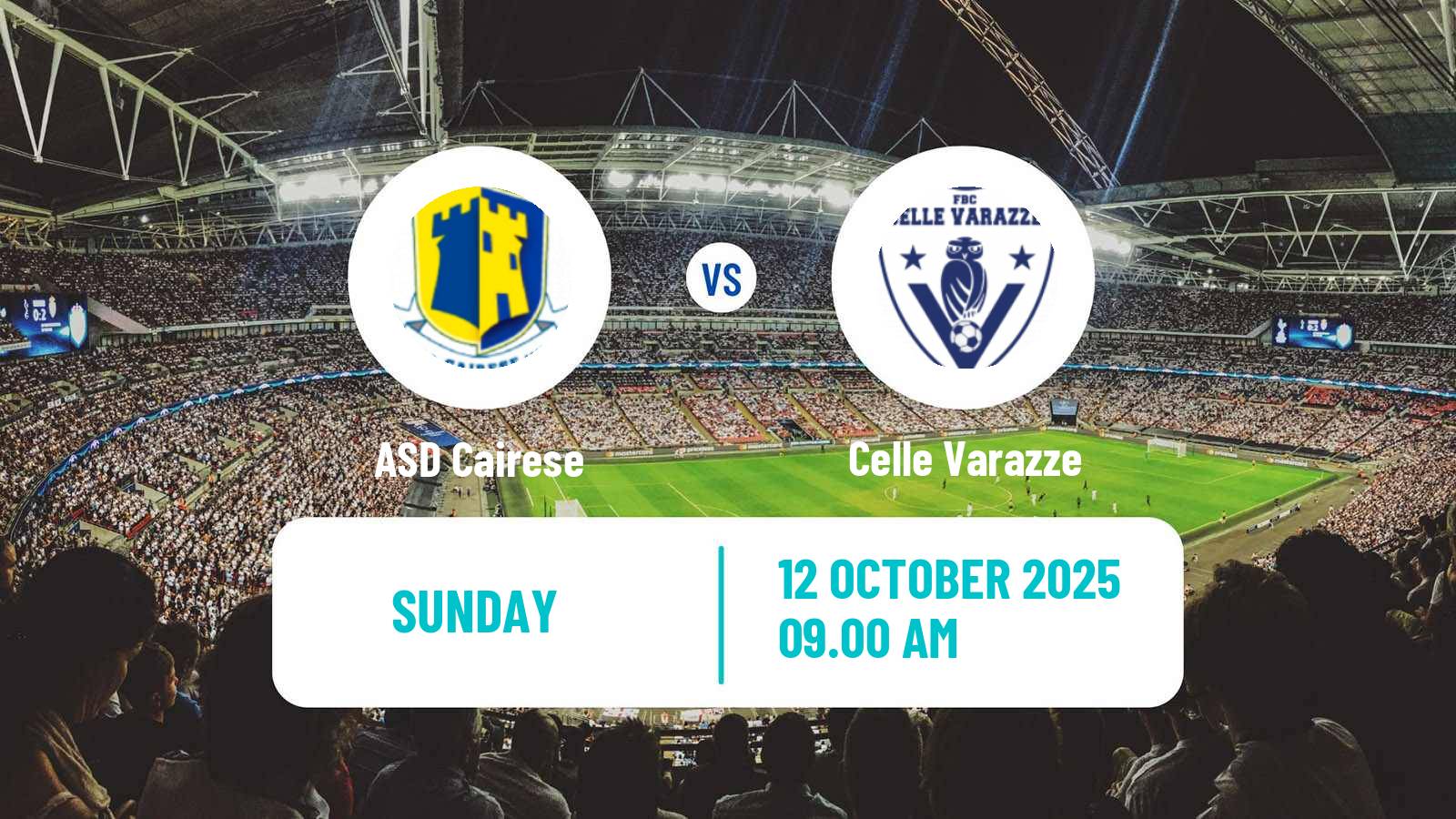 Soccer Italian Serie D - Group A Cairese - Celle Varazze
