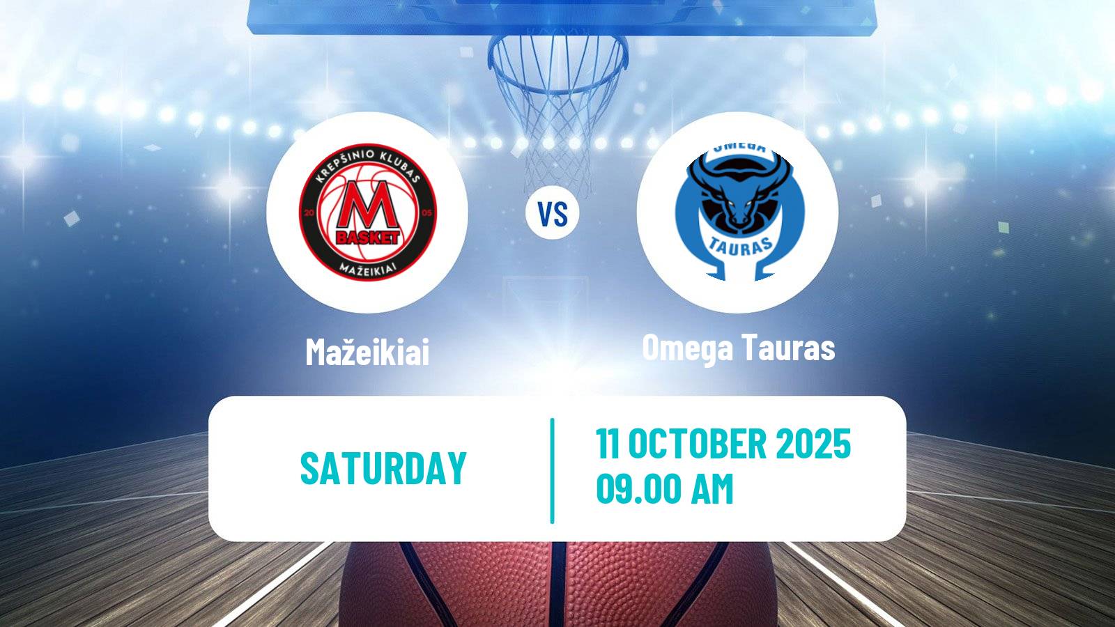 Basketball Lietuvos NKL Mažeikiai - Omega Tauras