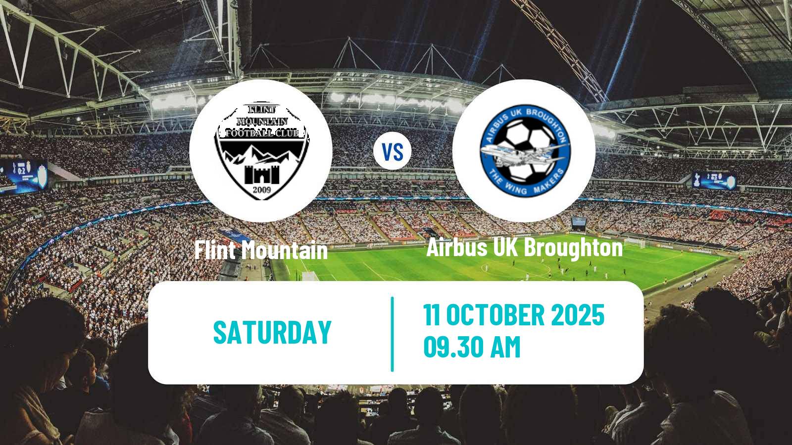 Soccer Welsh Cymru North Flint Mountain - Airbus UK Broughton