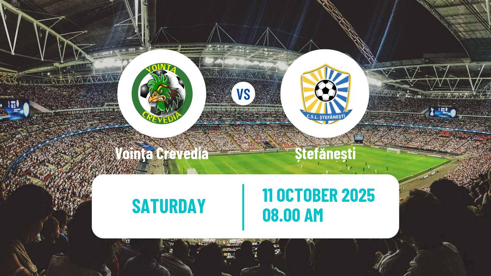 Soccer Romanian Liga 3 - Seria 4 Voinţa Crevedia - Ștefănești
