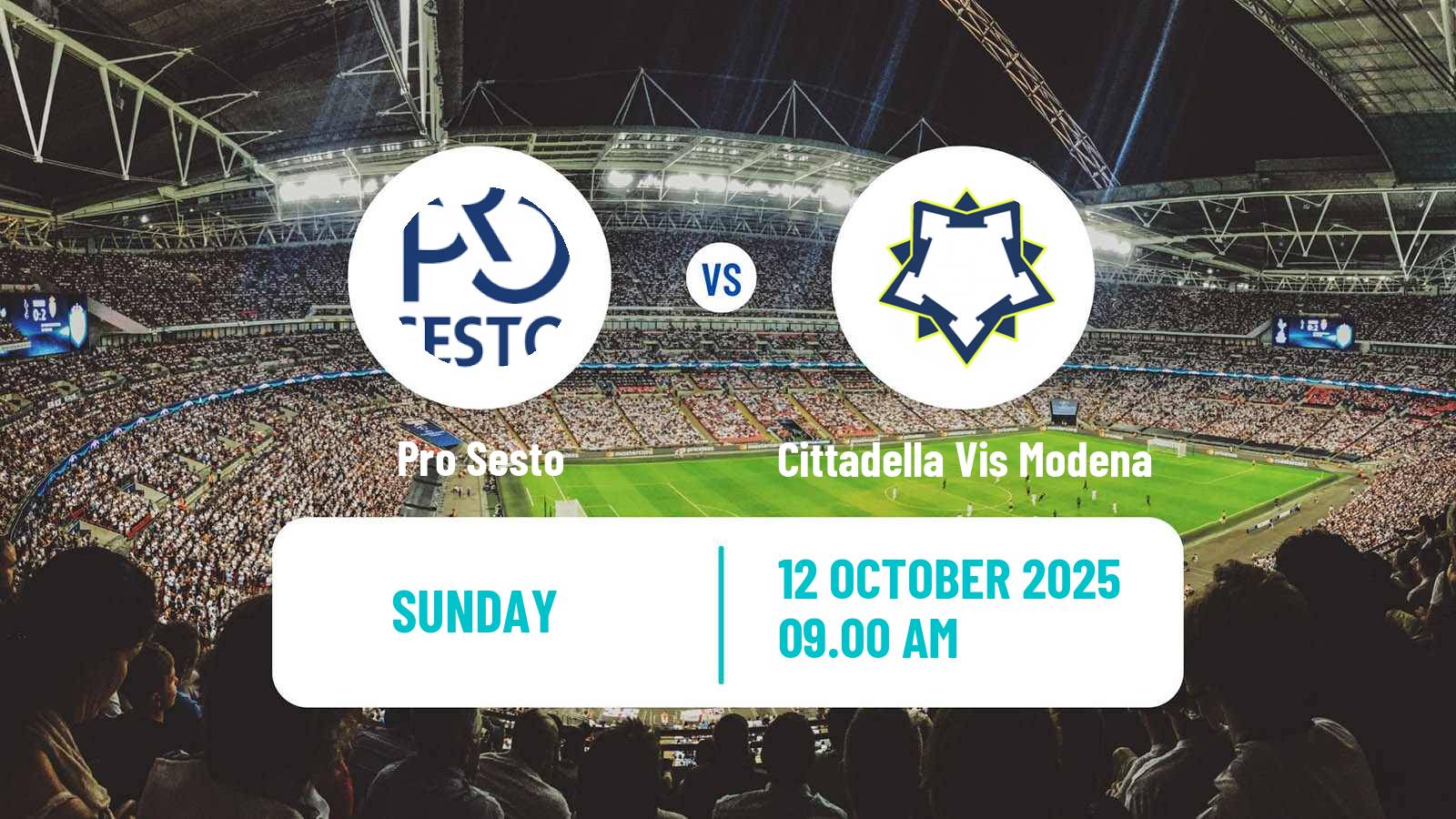 Soccer Italian Serie D - Group D Pro Sesto - Cittadella Vis Modena