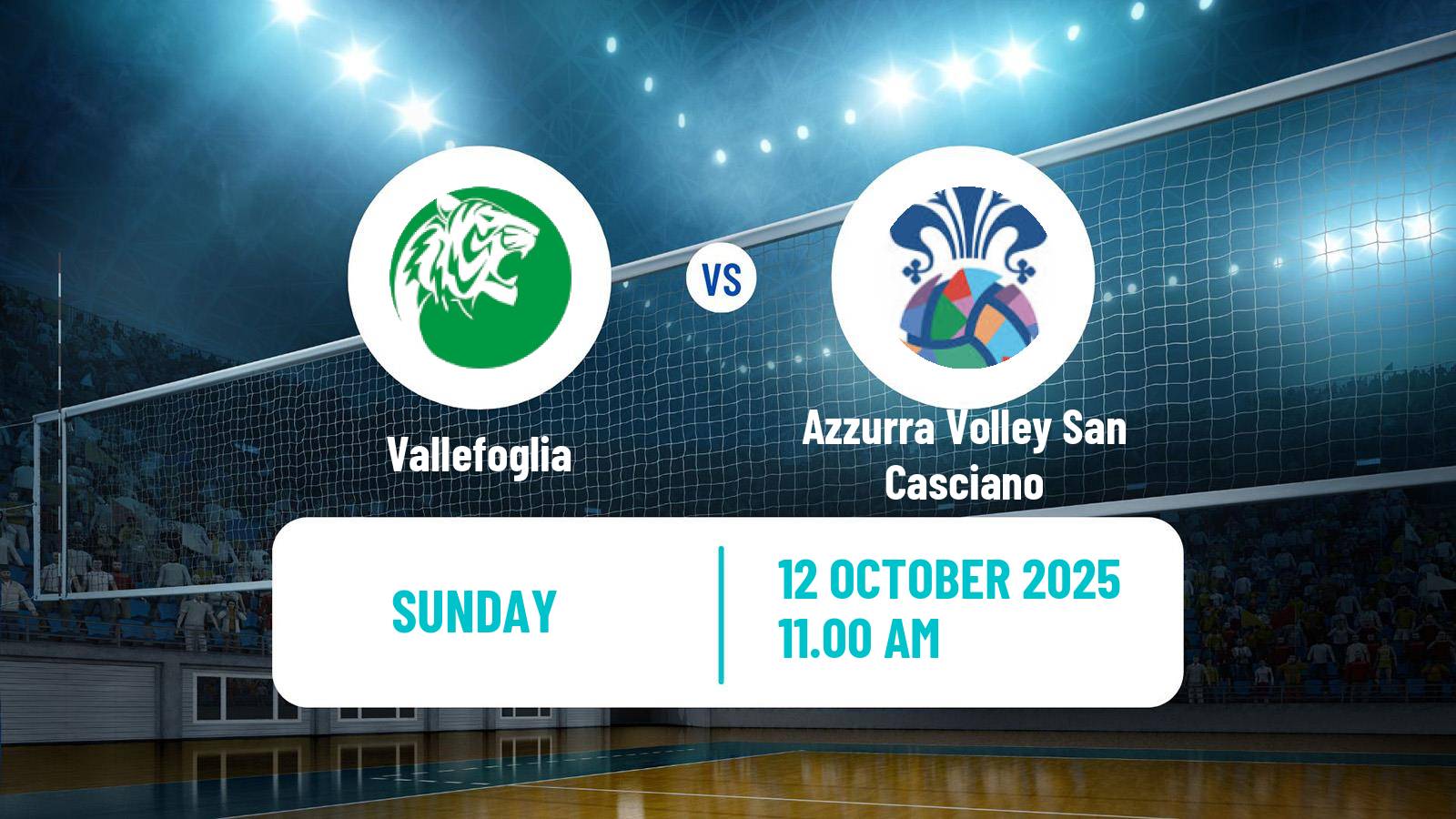 Volleyball Italian Serie A Volleyball Women Vallefoglia - Azzurra Volley San Casciano