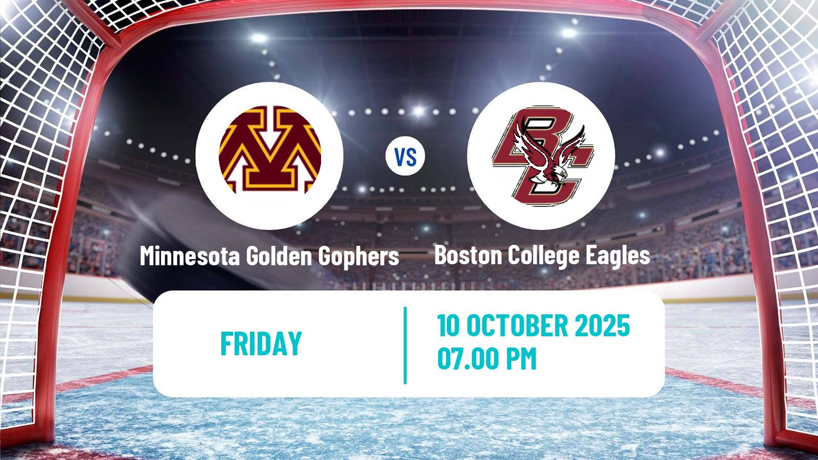 Hockey NCAA Hockey Minnesota Golden Gophers - Boston College Eagles