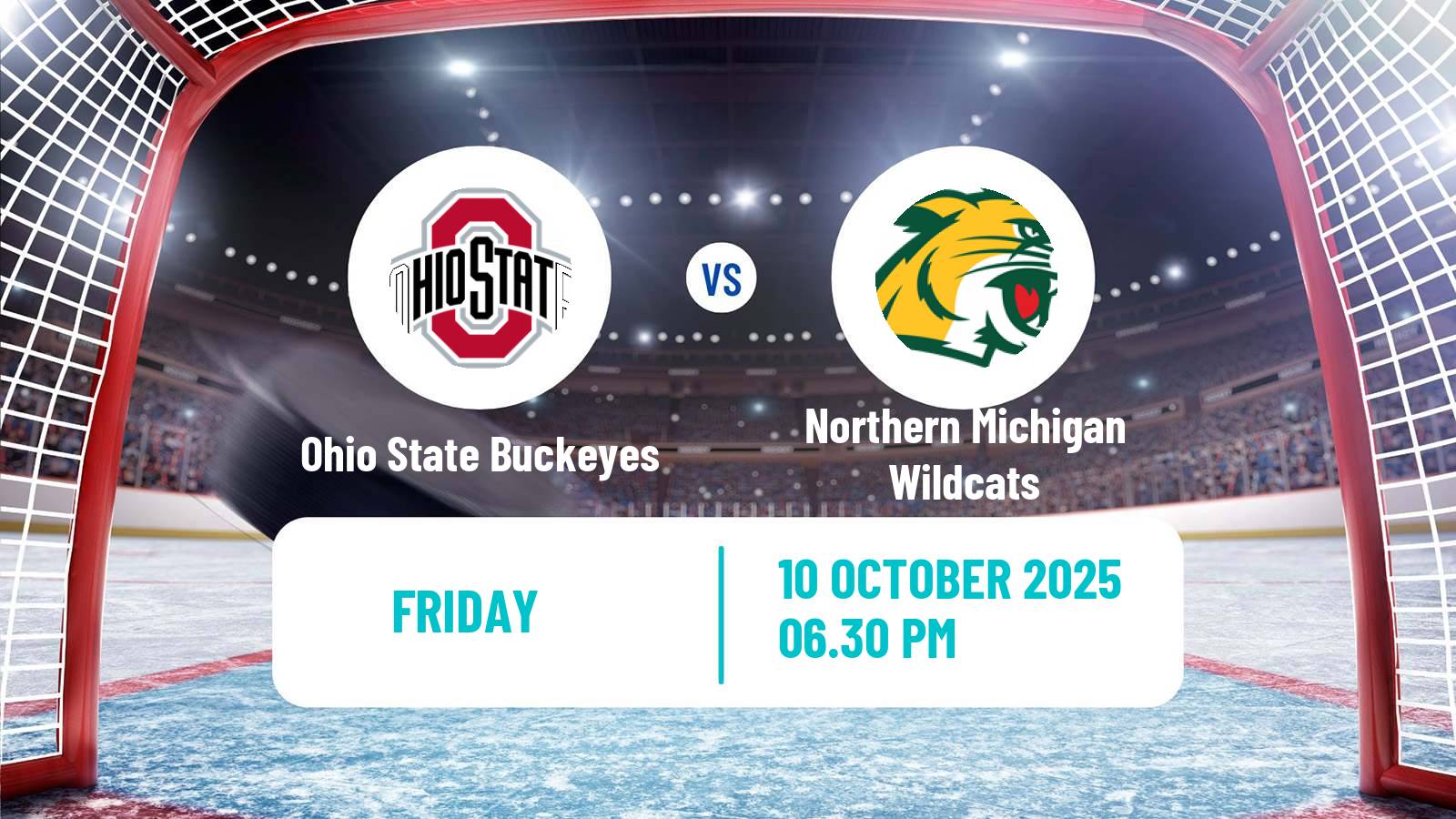 Hockey NCAA Hockey Ohio State Buckeyes - Northern Michigan Wildcats