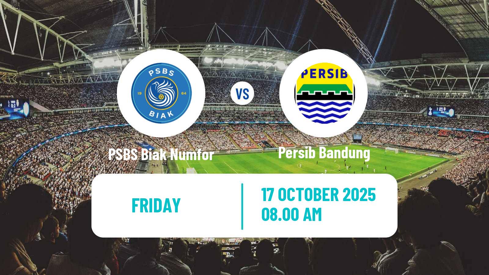 Soccer Indonesian Liga 1 PSBS Biak Numfor - Persib Bandung