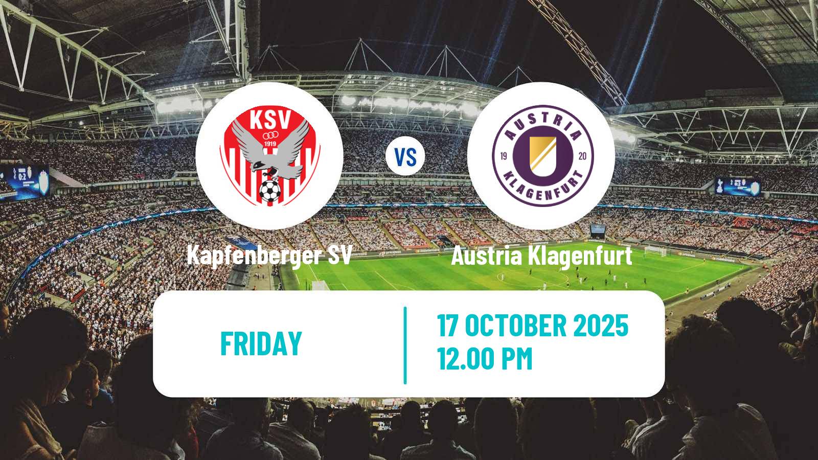 Soccer Austrian 2 Liga Kapfenberger SV - Austria Klagenfurt