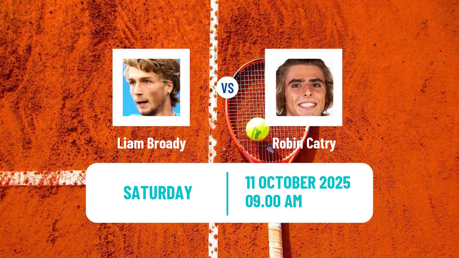 Tennis ITF M15 H Rodez Men Liam Broady - Robin Catry