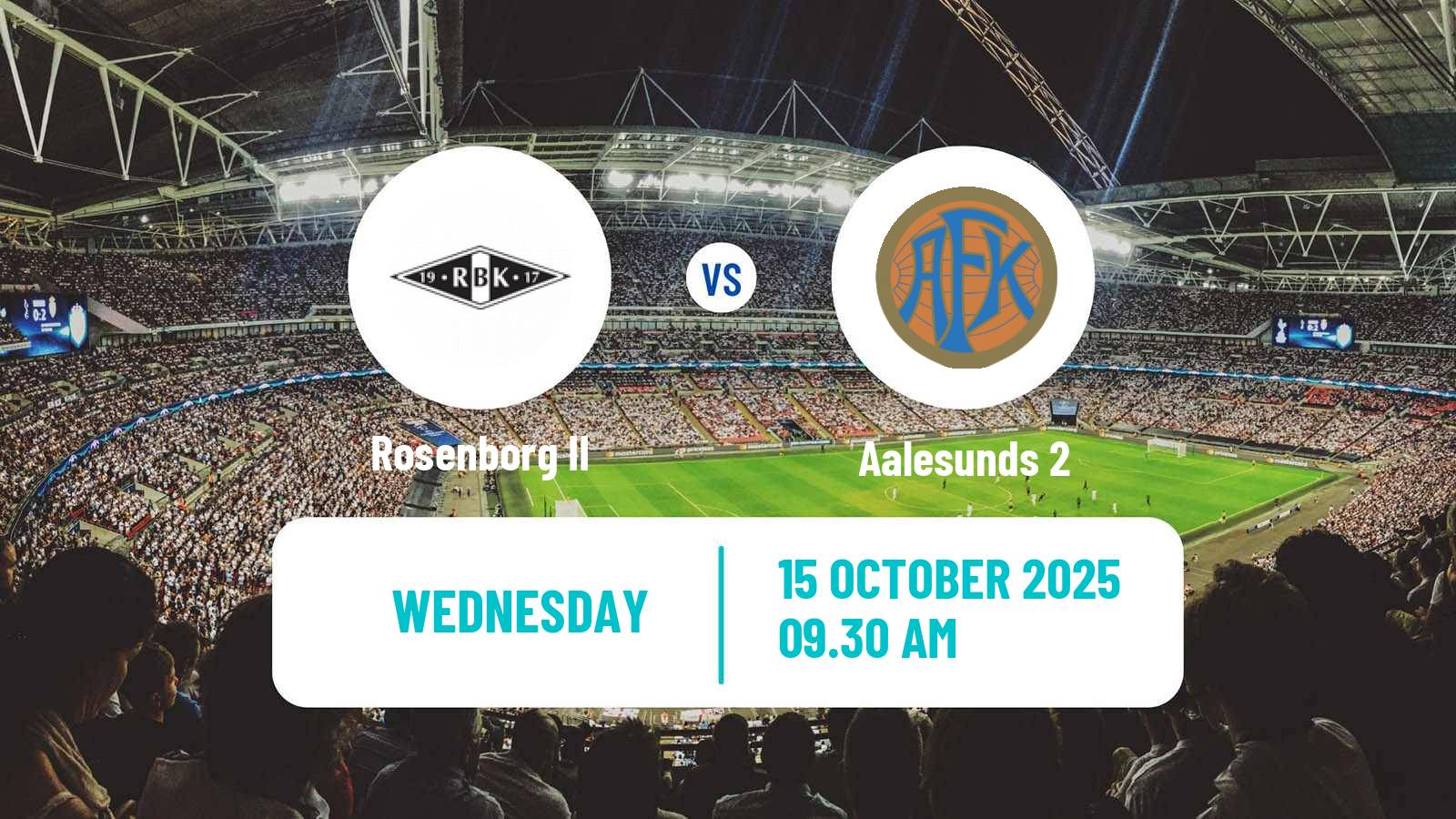 Soccer Norwegian Division 3 - Group 2 Rosenborg II - Aalesunds 2