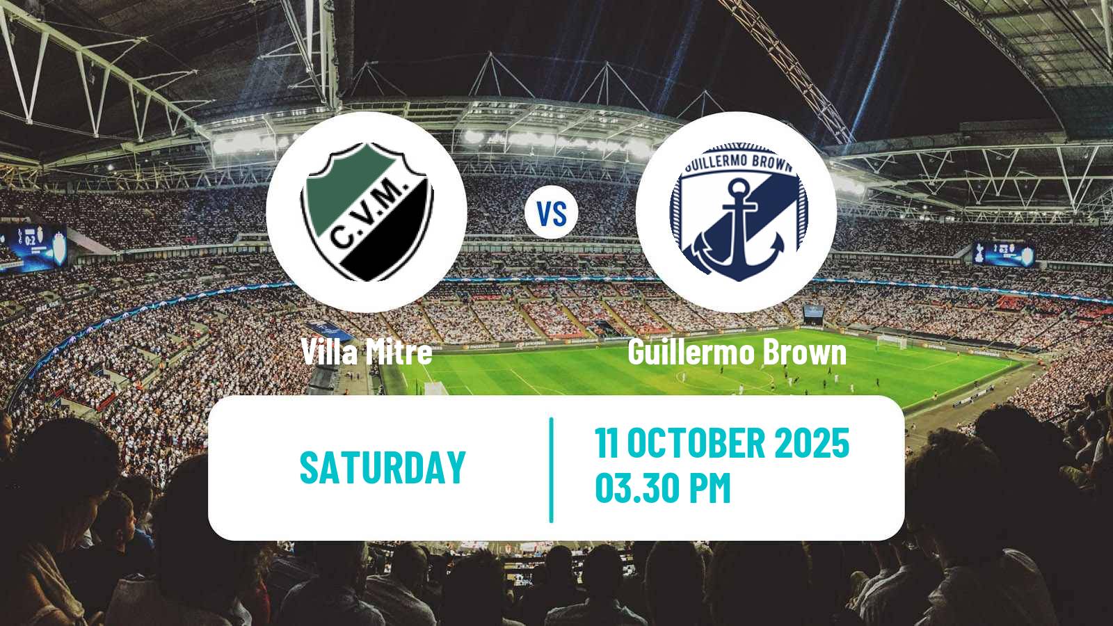 Soccer Argentinian Torneo Federal Villa Mitre - Guillermo Brown